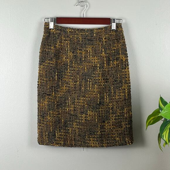 Amanda + Chelsea Dresses & Skirts - Amanda + Chelsea Brown Tweed Skirt Size 0